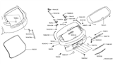Diagram for Infiniti FX50 Weather Strip - 90830-3FY0A