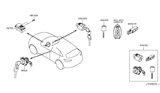 Diagram for Infiniti FX37 Ignition Lock Cylinder - 99810-1UX0A