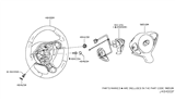 Diagram for 2013 Infiniti FX50 Steering Wheel - 48430-1CA1A