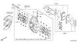 Diagram for Infiniti G25 Brake Caliper Repair Kit - 41121-JL00B