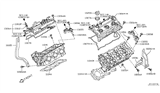Diagram for Infiniti M35 Cylinder Head Gasket - 11044-JK21A