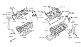 Diagram for Infiniti G25 Engine Cover - 13264-JK00B