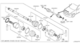 Diagram for Infiniti G35 Axle Shaft - 39100-JK500