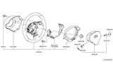 Diagram for Infiniti Steering Wheel - 48430-JK370