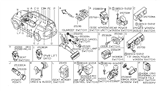 Diagram for Infiniti G35 Seat Heater Switch - 25500-AX600