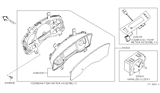 Diagram for 2006 Infiniti QX56 Instrument Cluster - 24810-7S60A