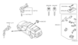 Diagram for Infiniti QX56 Ignition Lock Cylinder - 48700-ZQ10A