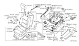 Diagram for Infiniti Seat Motor - 87562-ZE30A