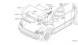 Diagram for 2008 Infiniti QX56 Lift Support - 65470-7S600