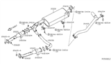 Diagram for Infiniti Exhaust Pipe - 20010-ZE00A