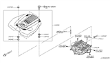 Diagram for Infiniti M35h Engine Cover - 14041-1MG1A