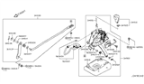 Diagram for Infiniti Q50 Automatic Transmission Shifter - 34901-4GF2C