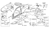 Diagram for Infiniti EX35 Body Mount Hole Plug - 01658-00531