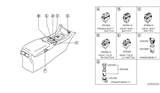 Diagram for Infiniti EX35 Seat Heater Switch - 25500-1BA0D