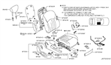 Diagram for Infiniti QX50 Seat Cover - 87620-1BD8A