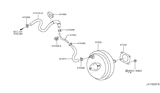 Diagram for Infiniti QX50 Brake Booster Vacuum Hose - 47471-JK62E