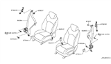 Diagram for Infiniti Seat Belt - 86843-1BA0A