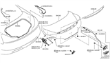 Diagram for Infiniti G37 Tailgate Lift Support - 84430-JL01A