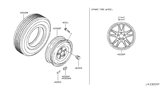 Diagram for Infiniti M37 Spare Wheel - 40300-1BT7A