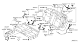 Diagram for Infiniti G37 Cup Holder - 88741-JL00A