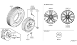 Diagram for Infiniti Spare Wheel - D0300-1NG8D