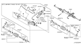 Diagram for Infiniti G37 Steering Gear Box - 49001-JL06A