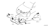 Diagram for Infiniti M56 Hood Cable - 65620-1MA1A