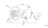 Diagram for Infiniti Steering Wheel - 48430-1MJ5A