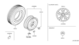 Diagram for Infiniti Q70 Spare Wheel - D0C00-1MU4A