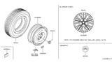 Diagram for Infiniti M37 Spare Wheel - D0300-1M025