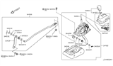 Diagram for Infiniti M35h Automatic Transmission Shifter - 34901-1MA0C