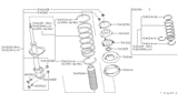 Diagram for Infiniti I30 Coil Spring Insulator - 54034-31U20