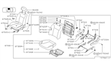 Diagram for Infiniti G20 Seat Motor - 87402-79J60