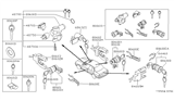 Diagram for Infiniti G20 Ignition Switch - 48750-D4500