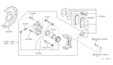 Diagram for Infiniti G20 Brake Pad Set - 41060-78J90