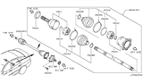 Diagram for Infiniti M45 Axle Shaft - 39600-EG000