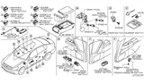 Diagram for Infiniti M35 Seat Heater Switch - 25500-9Y200