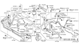 Diagram for Infiniti M45 Power Steering Hose - 49721-EJ70B