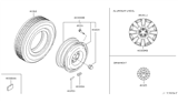 Diagram for Infiniti M45 Wheel Cover - 40315-EH010