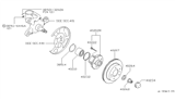 Diagram for 1997 Infiniti Q45 Wheel Bearing - 40202-4P050