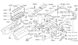 Diagram for Infiniti J30 Engine Cover - 14027-10Y05