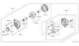 Diagram for Infiniti Q45 Alternator Case Kit - 23127-AR000