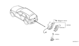 Diagram for Infiniti Tailgate Lock Actuator Motor - 90500-AQ000