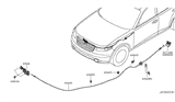 Diagram for Infiniti FX35 Hood Cable - 65620-CG000