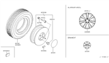 Diagram for Infiniti Q45 Wheel Cover - 40315-CG010