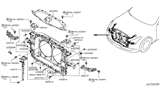 Diagram for 2013 Infiniti G37 Radiator Support - 62501-JJ85A