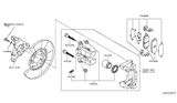 Diagram for 2012 Infiniti G37 Brake Pad Set - D4M60-EG50C