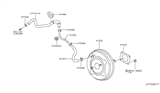 Diagram for Infiniti G25 Brake Booster Vacuum Hose - 47471-JK65A