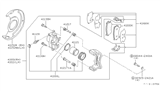 Diagram for Infiniti G20 Wheel Cylinder Repair Kit - 41120-6M025