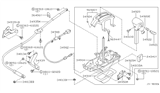 Diagram for 2001 Infiniti G20 Shift Cable - 34935-3J300